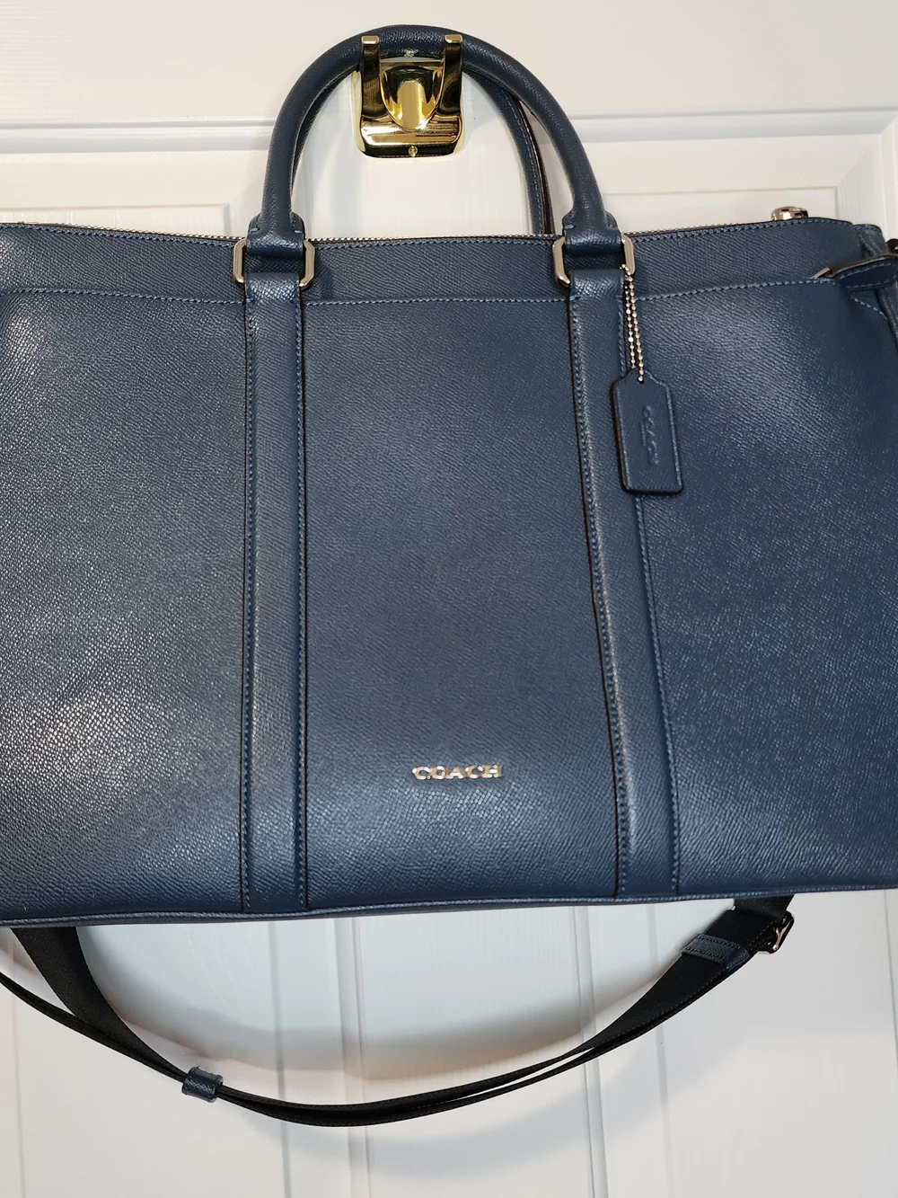 Coach Leather Metropolitan Briefcase with Detachable Strap